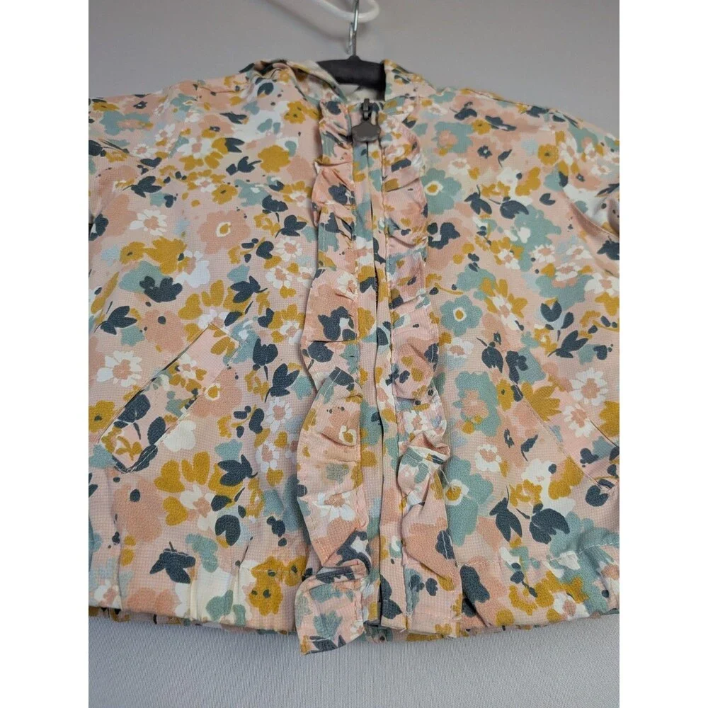 Tommy Bahama Coat Baby Girl 18 Months Pink Floral Zip Lightweight Jacket 18m